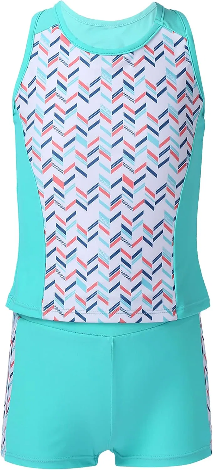 Детский спортивный комплект: топ и шорты TTAO, Mint Green