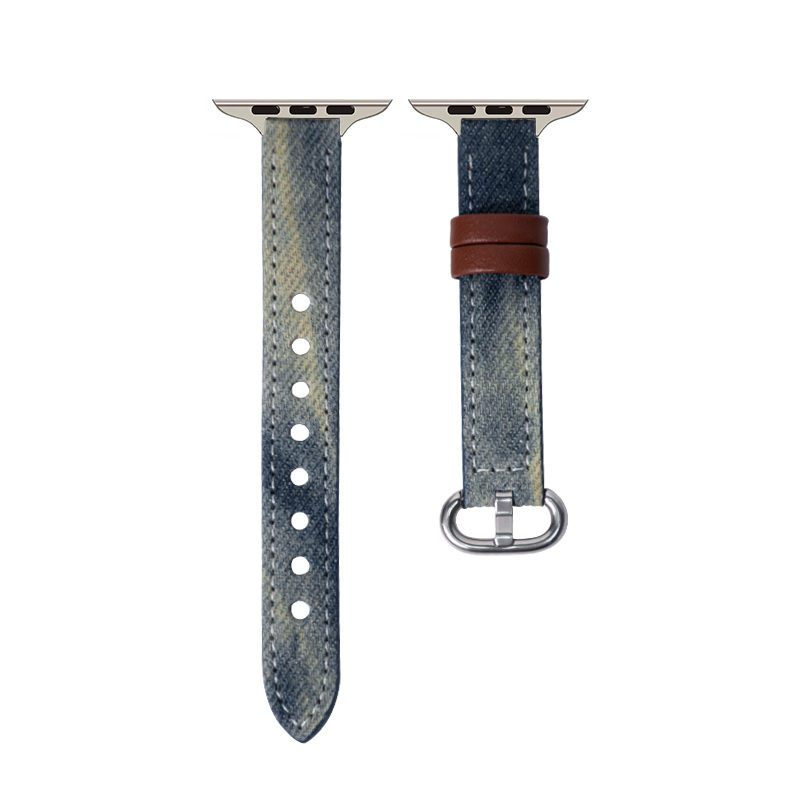 

Футболка с ремешком для Apple Совместимость Деним Материал CHENSONG, Деним нерегулярное смешивание - светло-голубой