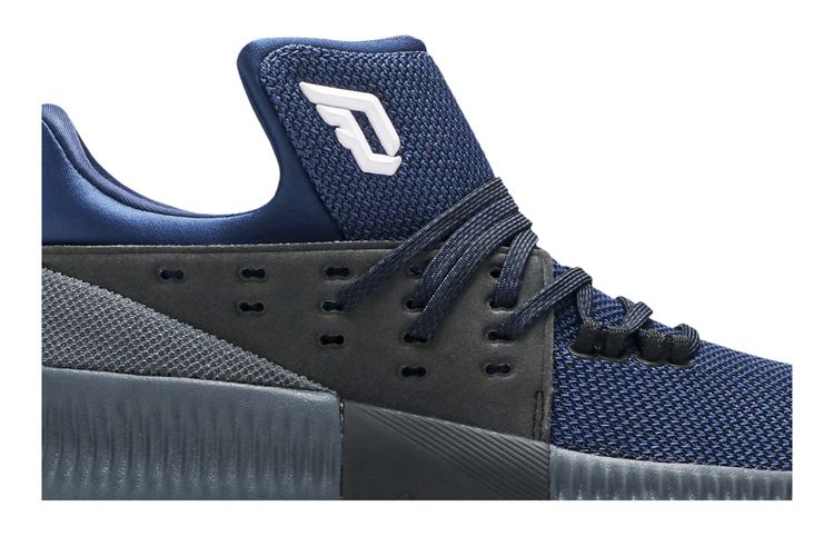 Кроссовки D Lillard 3 J 'Utility Black Mystery Blue', синий — фото 2