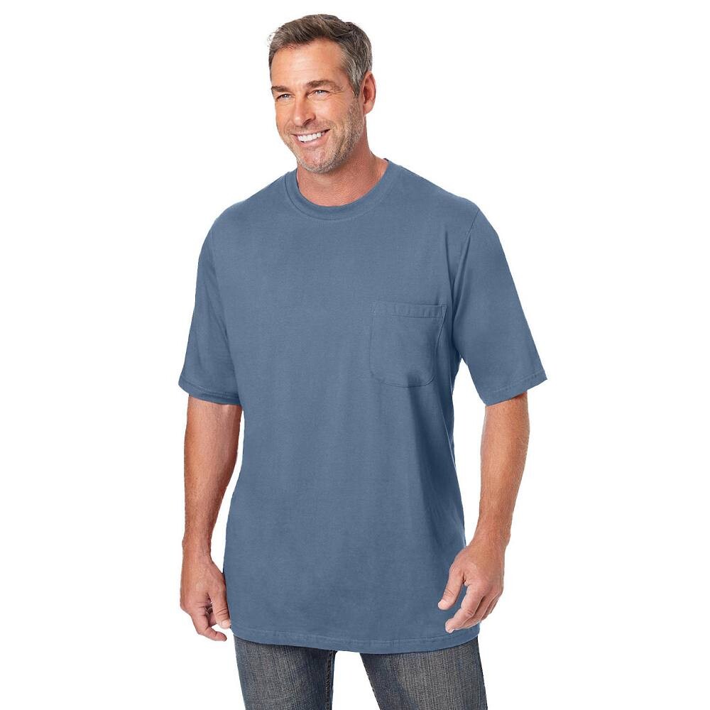 

Мужская ультралегкая комфортная футболка Kingsize Big & Tall KingSize, цвет Heather Slate Blue