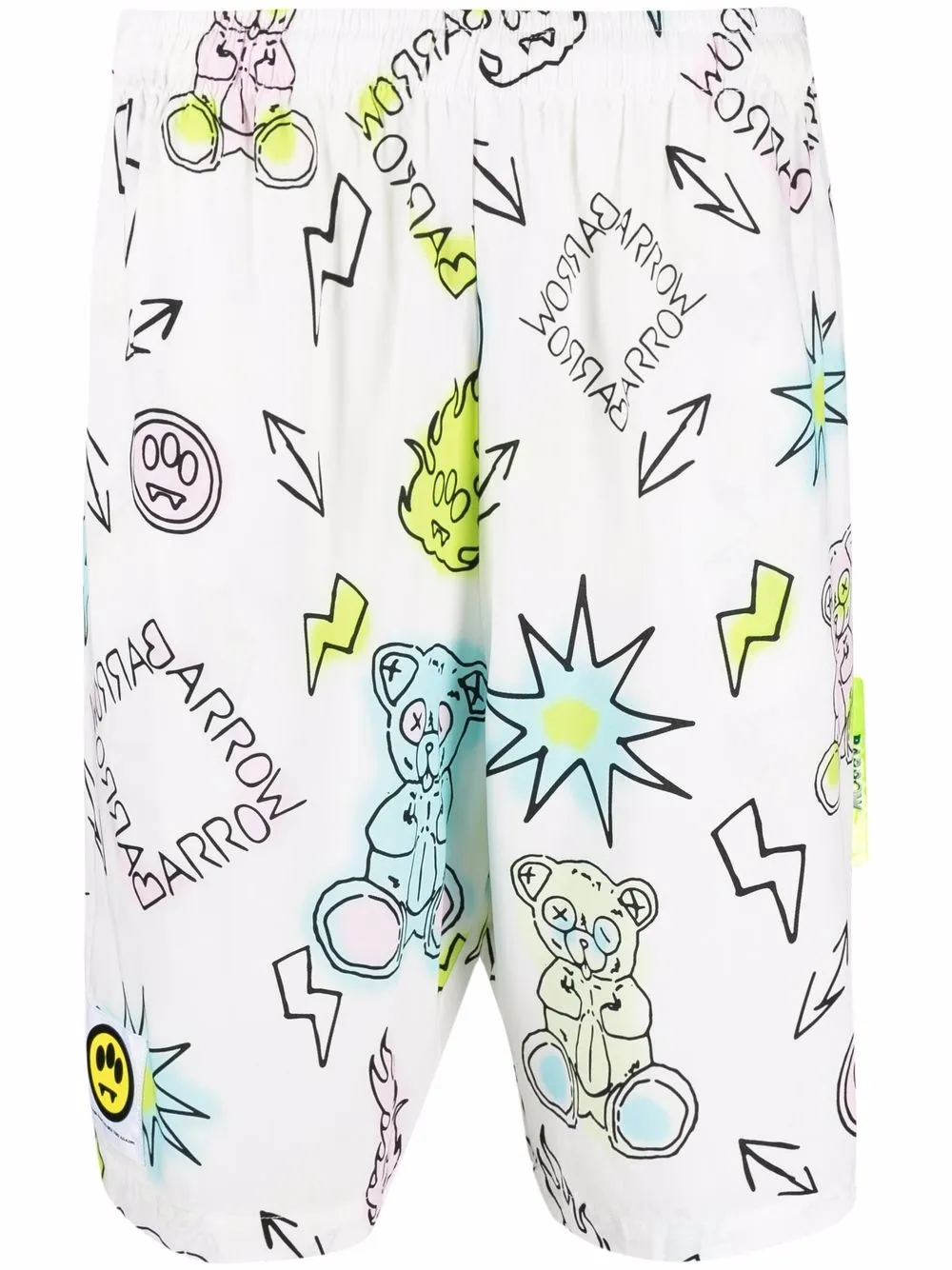 

Шорты-бермуды с графичным принтом Barrow, белый