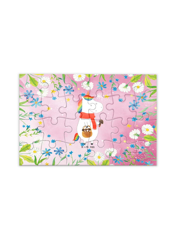 

Mr. & Mrs. Panda Головоломка «Единорог и гриб», без слов, пастельно-красного цвета