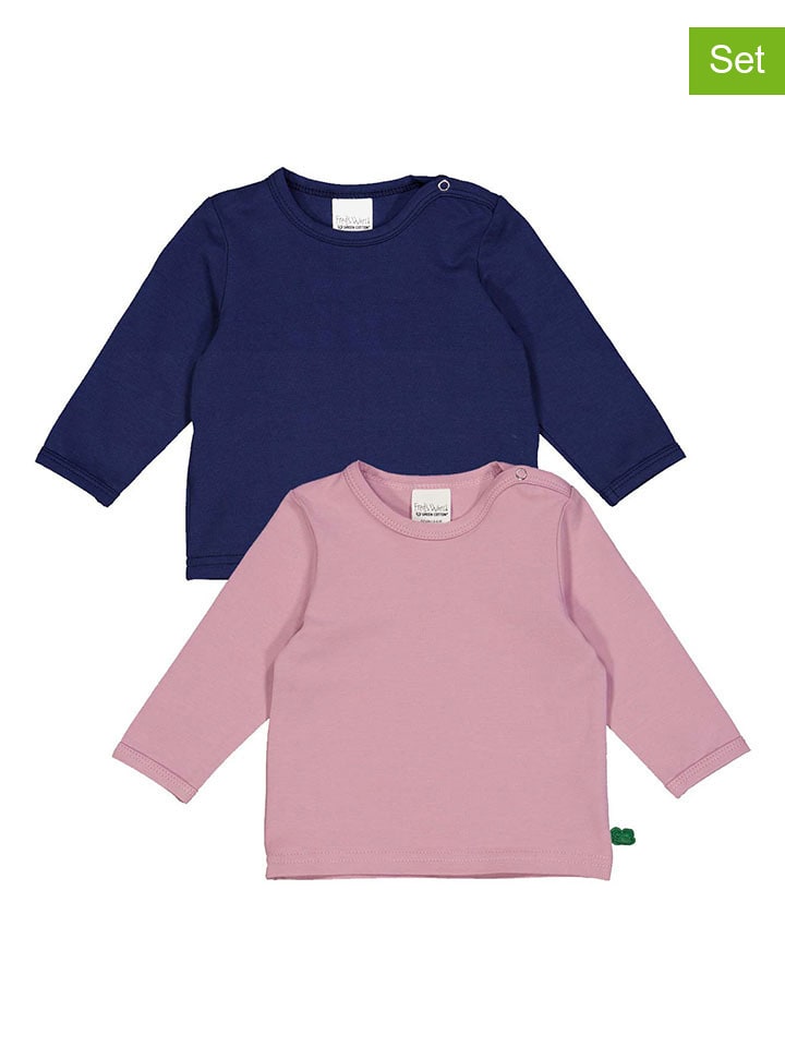 

Лонгслив Fred´s World by GREEN COTTON, цвет rosa/dunkelblau
