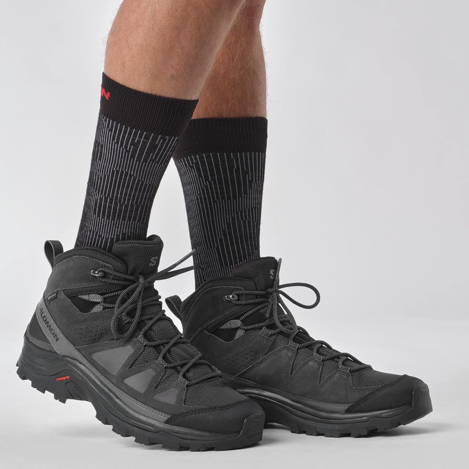Кроссовки для трейлраннинга Salomon Quest Rove Gore-Tex мужские, Black/Phantom/Magnet — фото 2