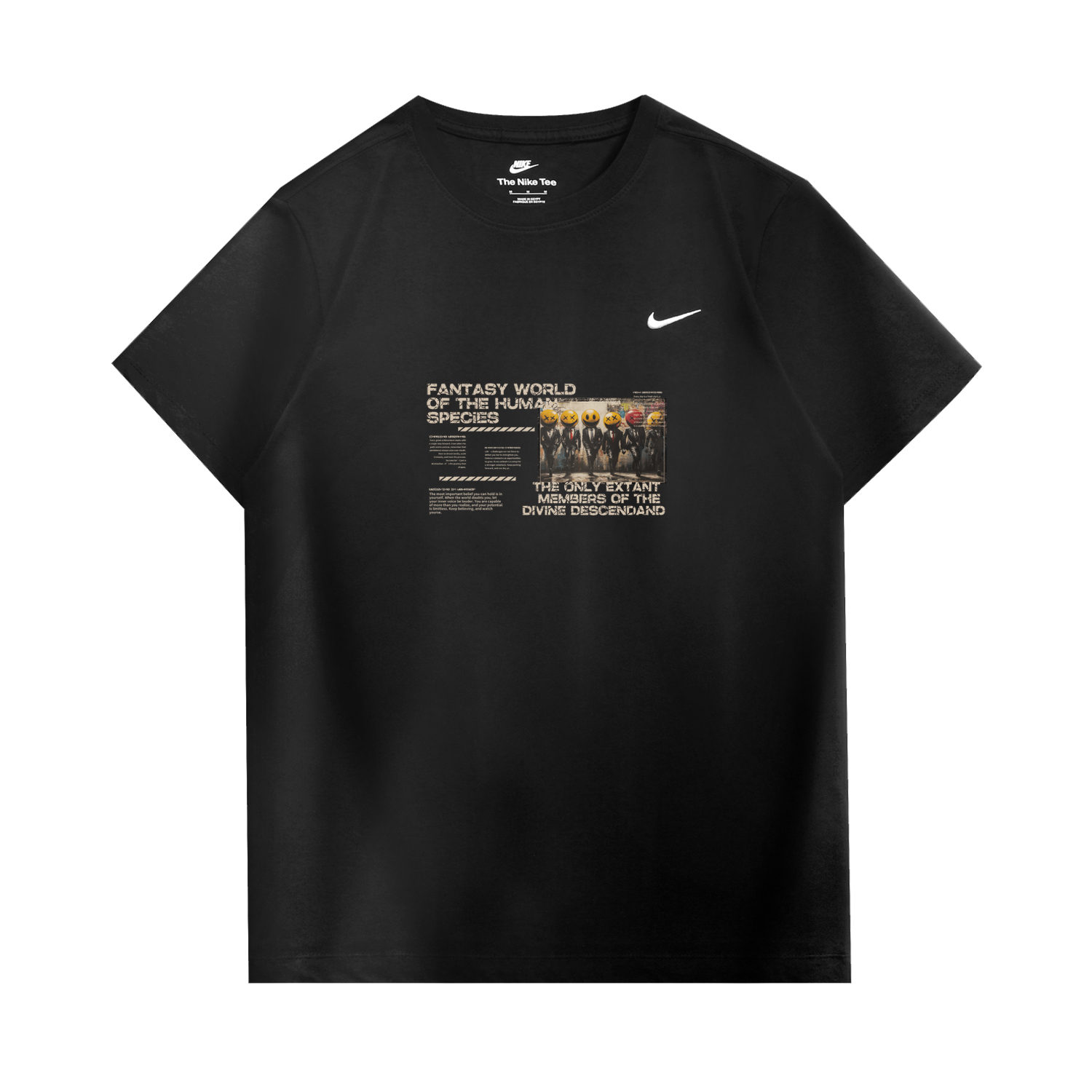 

Nike Спортивная футболка унисекс черная, Черный, Nike Спортивная футболка унисекс черная