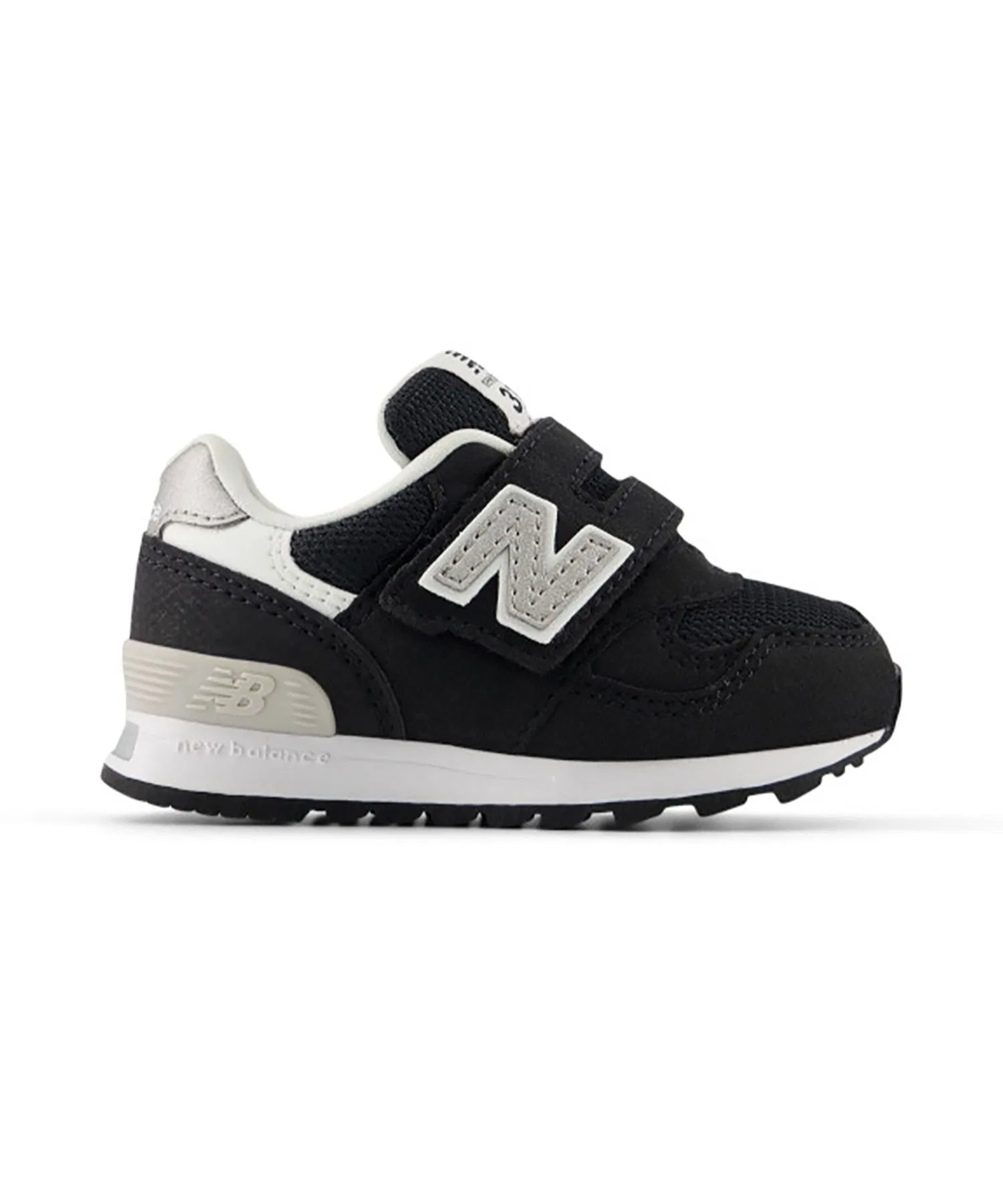 Детские кроссовки New Balance 313 v2 серебристые чёрные — фото 4