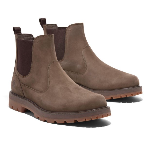 Мужские ботинки челси Timberland Britton Road Mid кожаные, коричневый — фото 4