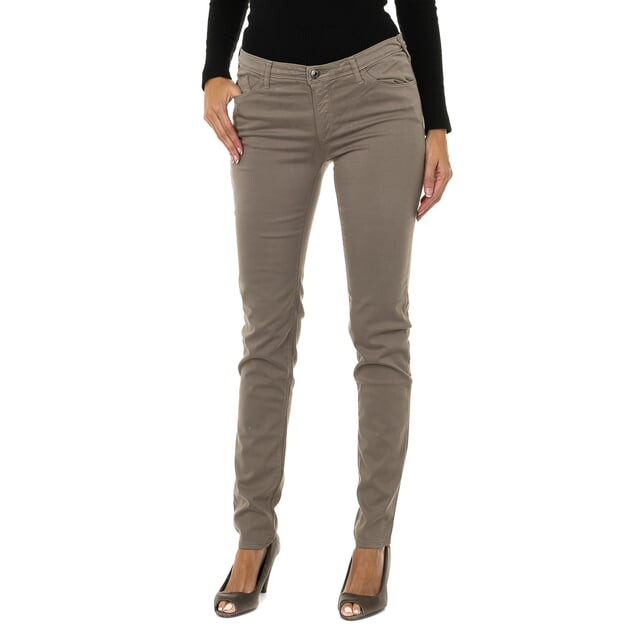 

Длинные брюки из эластичной ткани 6y5j28 5n0rz женщина Armani, коричневый