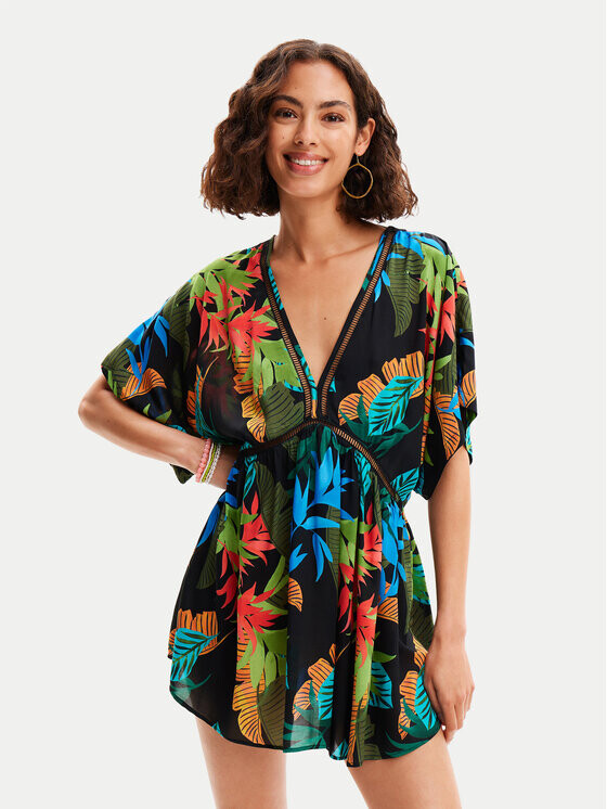 

Пляжное платье свободного кроя Desigual, черный