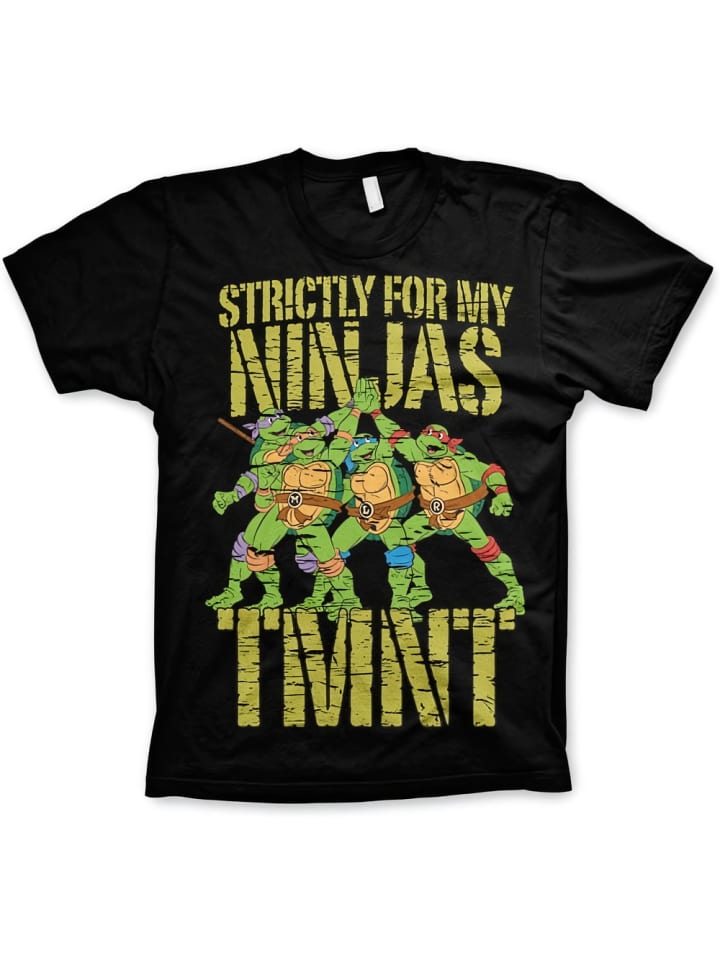 

Teenage Mutant Ninja Turtles Футболка "TMNT Strictly For My Ninjas T-Shirt" черного цвета, Черный, Teenage Mutant Ninja Turtles Футболка "TMNT Strictly For My Ninjas T-Shirt" черного цвета