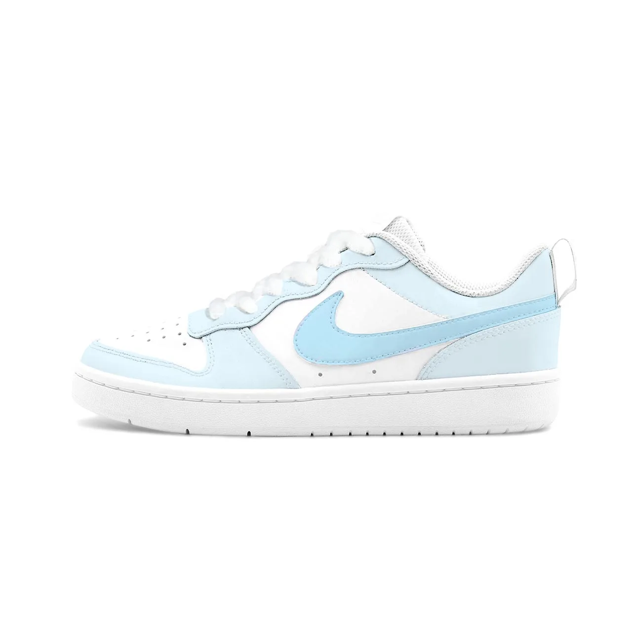 Nike Court Borough 2 Skateboard Shoes Unisex Low top Blue/White