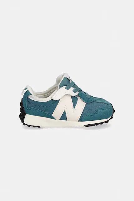 Кроссовки детские 327 замшевые New Balance, бирюзовый — фото 2
