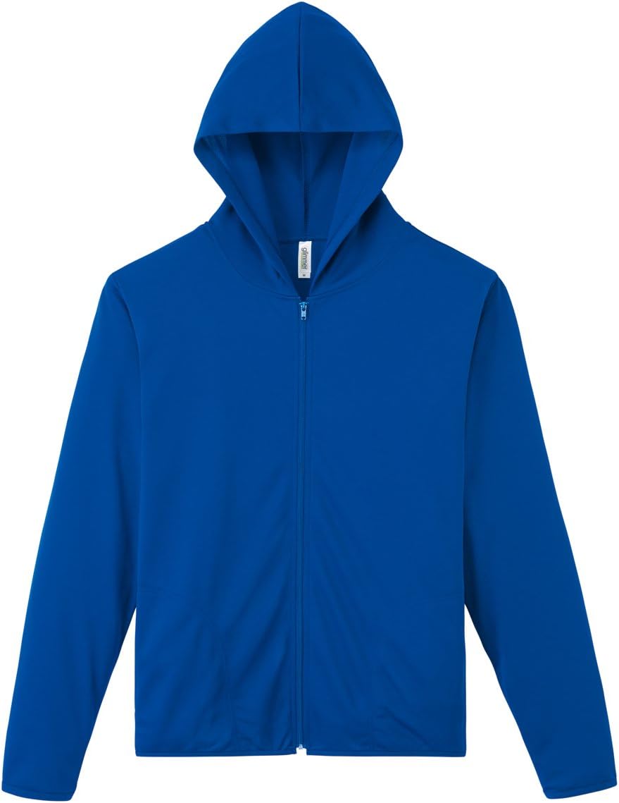 

Мужская толстовка на молнии Glimmer 00338-AMZ, плотность ткани 4,4 унции, быстросохнущая, с длинными рукавами, с защитой от УФ-излучения, синий