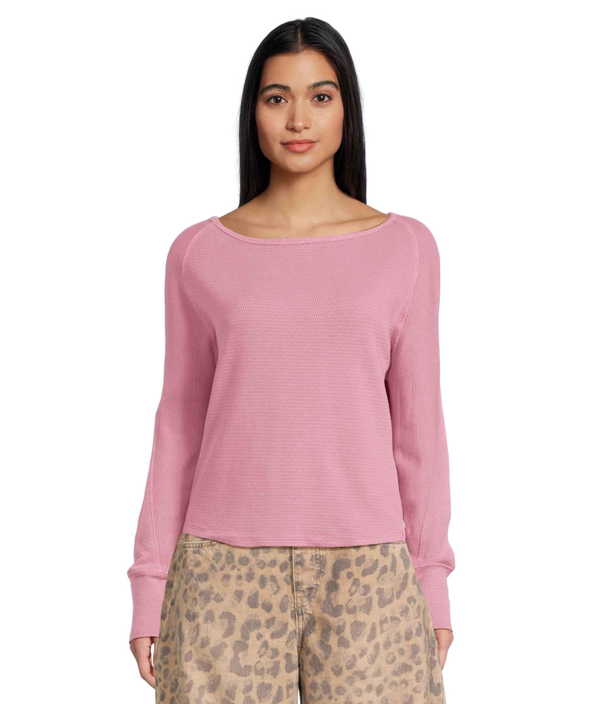 

Лонгслив Free People Jess Long Sleeve, цвет Orchid Combo