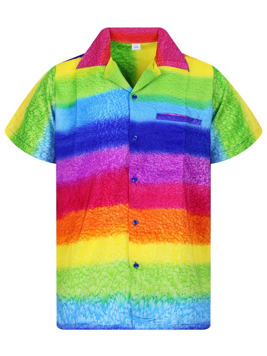 

Рубашка King Kameha Rainbow Horizontal, разноцветный