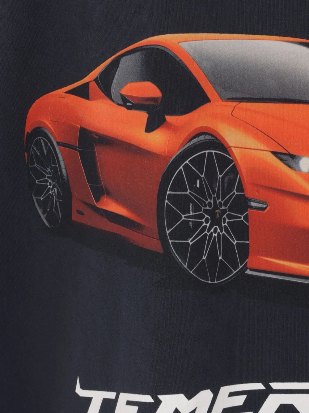 Футболка с принтом Lamborghini BALENCIAGA, черный — фото 4
