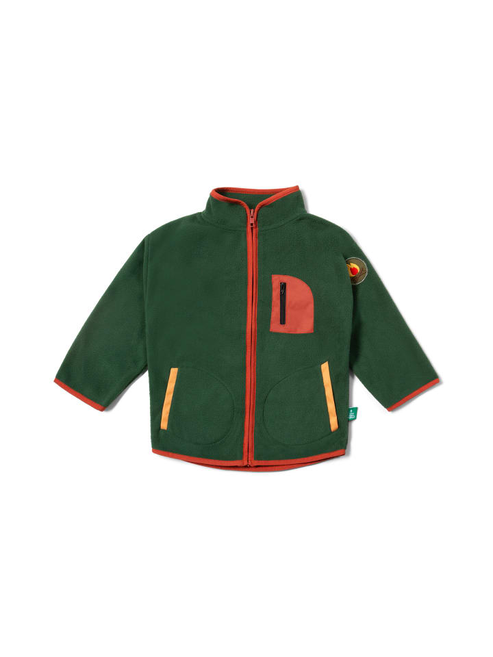 

Куртка из переработанного флиса на молнии зеленого цвета Little Green Radicals