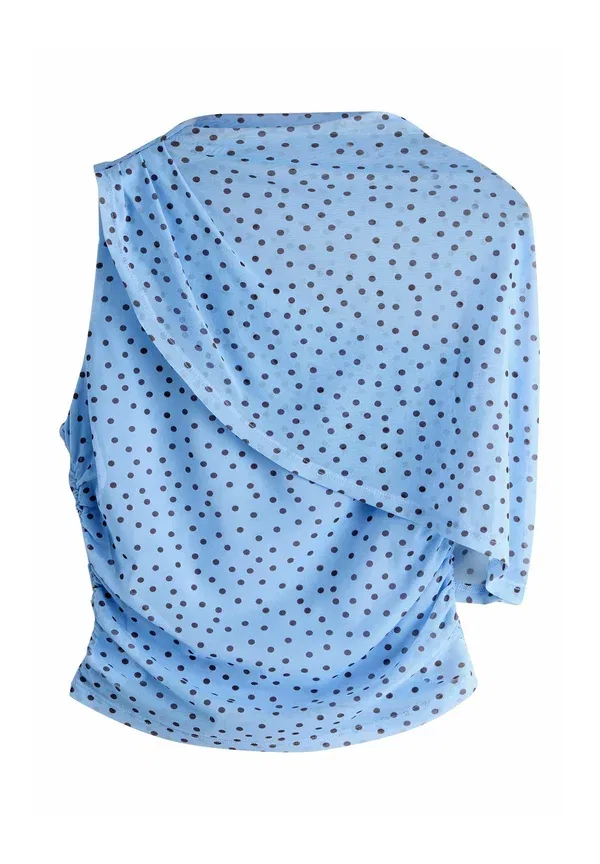 Топ Next, blue chocolate brown polka dot, синий шоколадно-коричневый в горошек