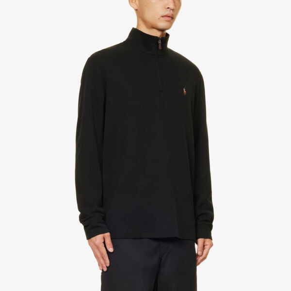 Толстовка стандартного кроя Estate с воротником-воронкой из хлопкового джерси Polo Ralph Lauren, черный — фото 3