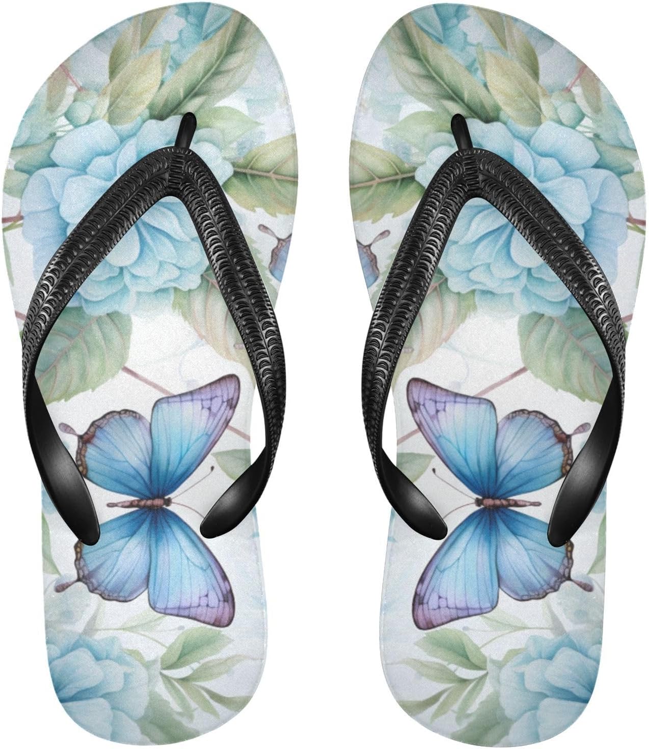 

Шлепанцы MNSRUU для женщин и мужчин, с цветочным рисунком и бабочками, женские сандалии, мужские сандалии, тапочки для душа, летние нескользящие шлепанцы для плавания, пляжа и ванной комнаты, размер XS, Flowers I0950