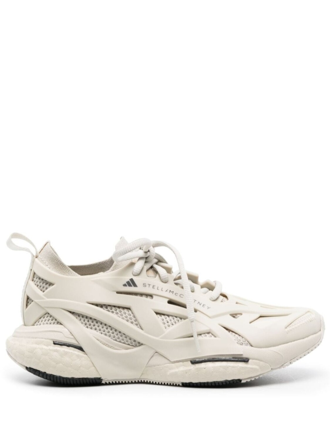Adidas by Stella McCartney кроссовки Solarglide со вставками, нейтральный цвет