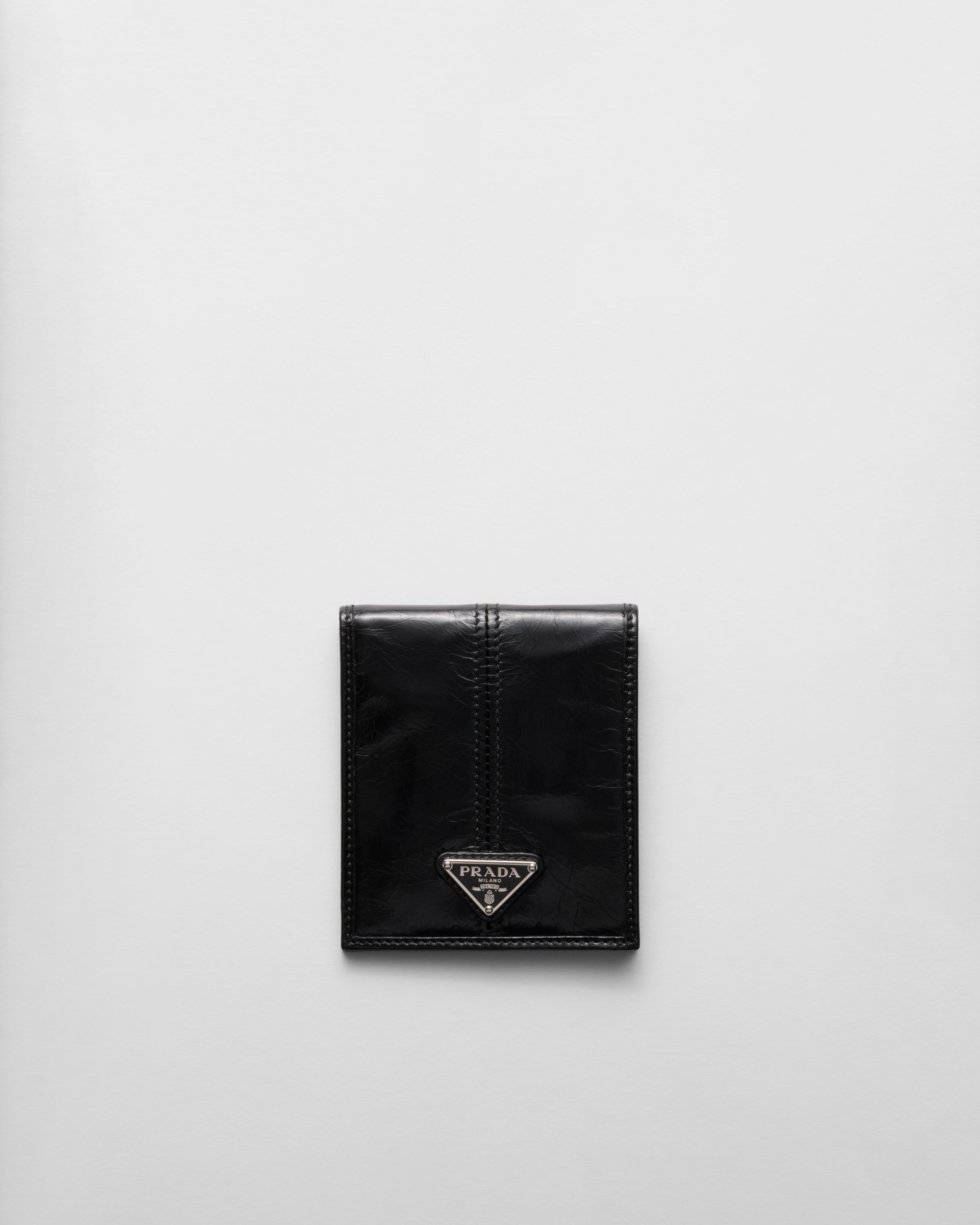 

Кожаный кошелек Prada, черный