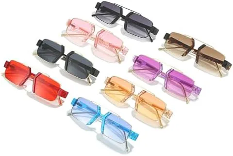 

HaoLMi - Женские солнцезащитные очки с градиентными линзами Ocean, защита от УФ-излучения UV400, Мужские солнцезащитные очки в стиле ретро, Orange Yellow