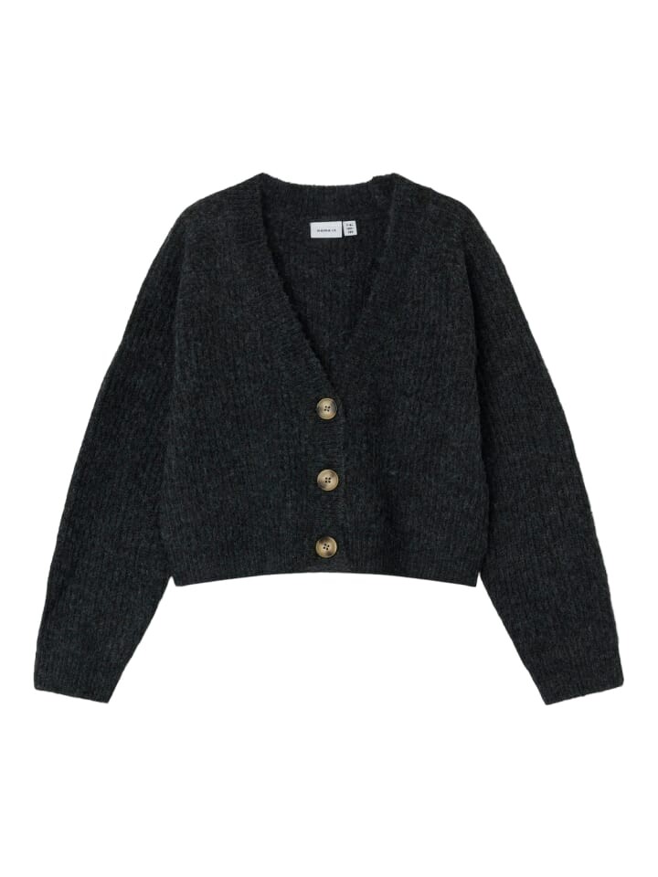 

Спортивная куртка name it NKFHOLLY BOXY SHORKNICARD, цвет dark grey melange