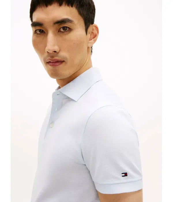 Полюс slim fit Tommy Hilfiger, небесно-голубой — фото 3
