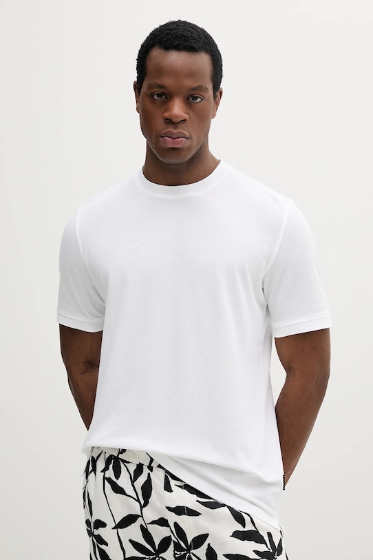 

Хлопковая футболка Sisley, белый