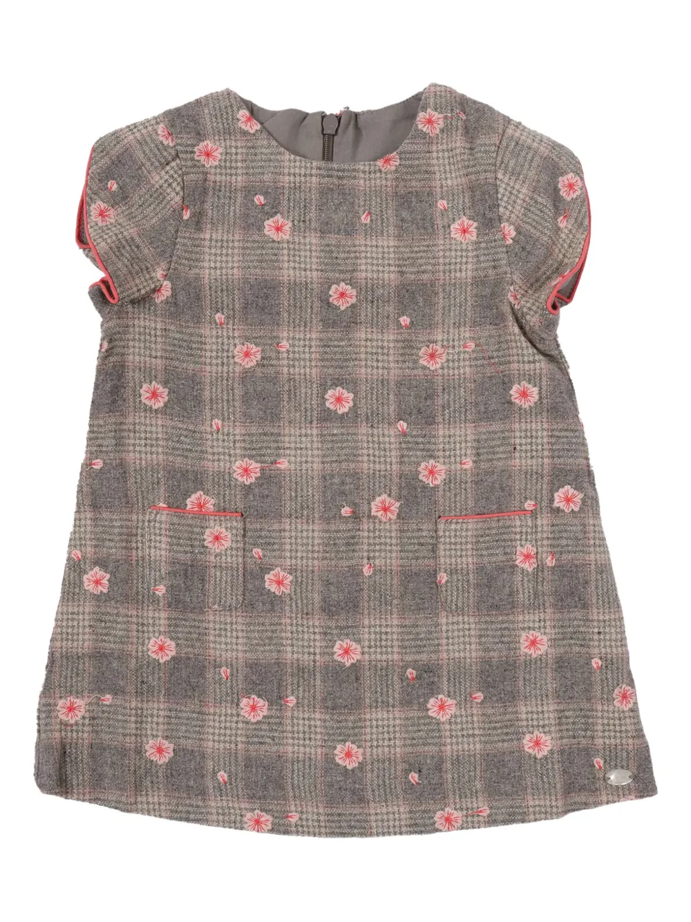 

Платье в цветочную клетку Tartine Et Chocolat, серый