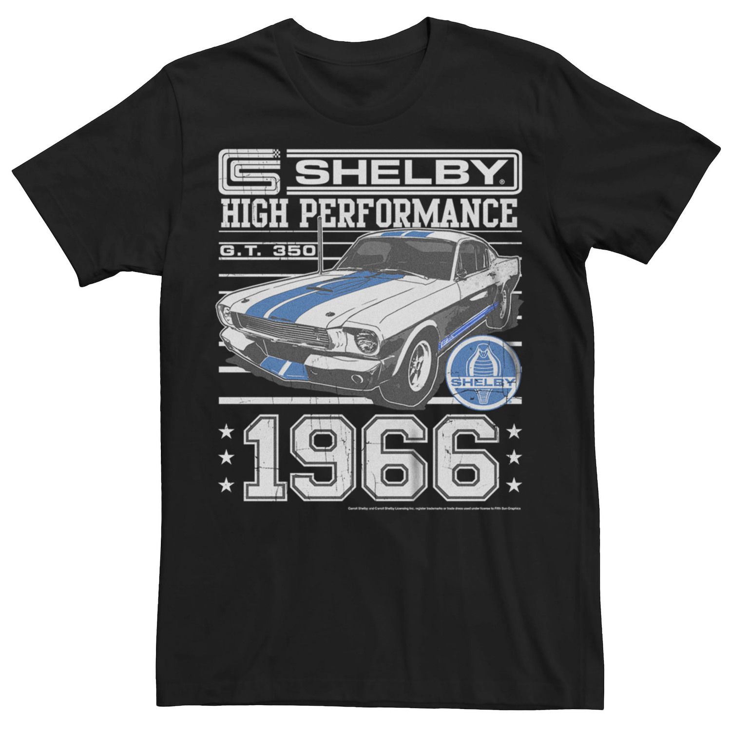 

Мужская футболка Shelby Cobra High Performance GT 350 1966 г. Licensed Character