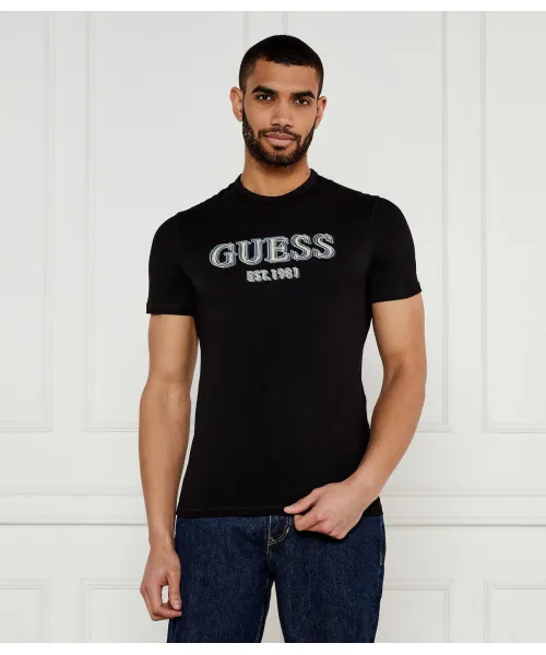 

Футболка Slim fit Guess Jeans, черный
