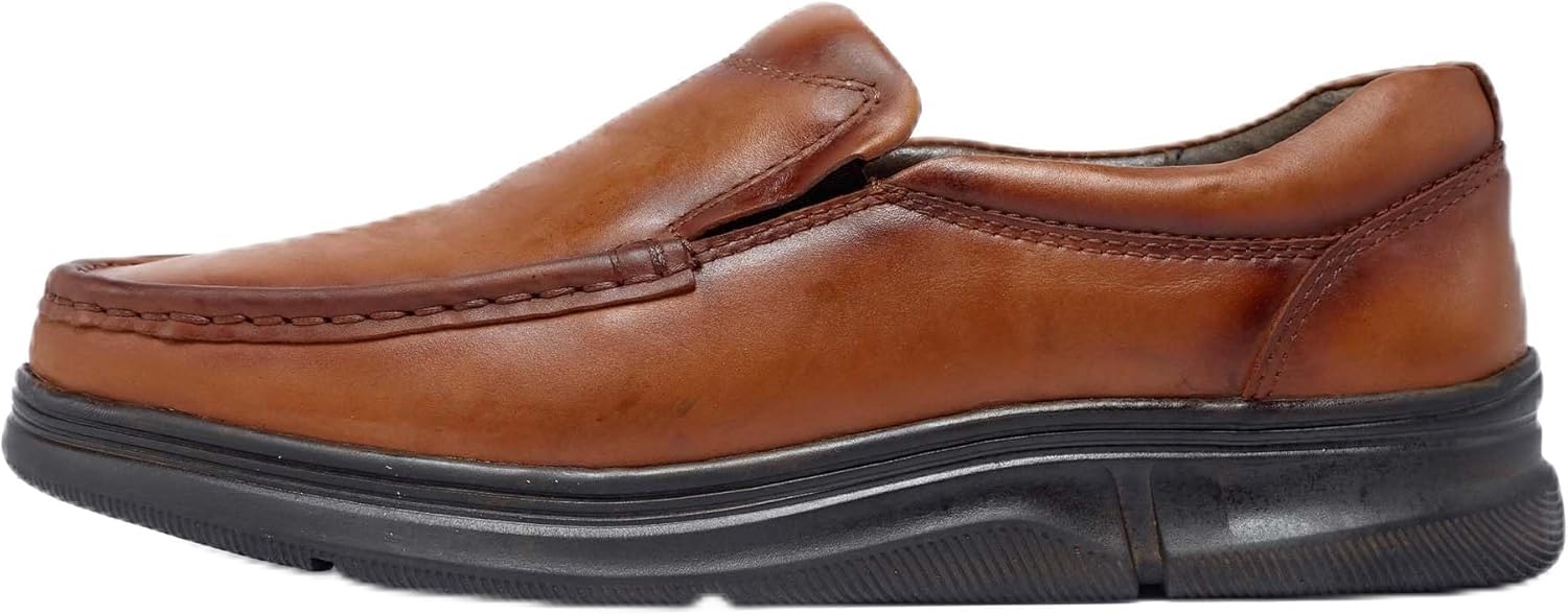 

Мужские повседневные слипоны Классические деловые антискользящие офисные туфли, удобные и дышащие, для путешествий, легкие с широким размером, для ходьбы, прочные гольф туфли, минималистичные спортивные туфли Dzbajrqm, коричневый