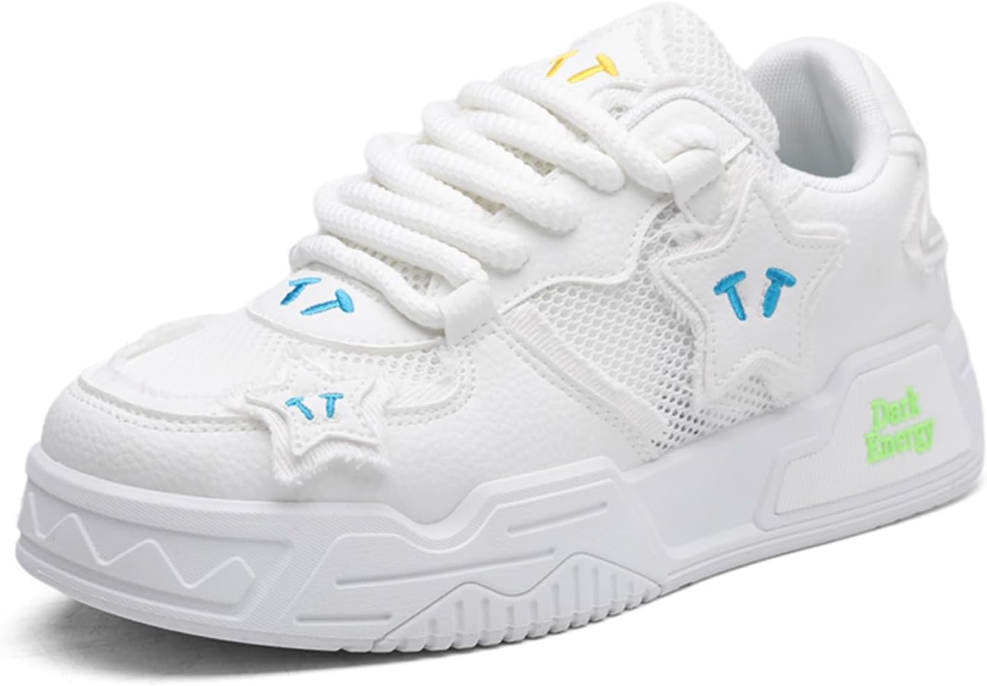 

Мужские кроссовки Aokisx Star с акцентной сеткой, модная повседневная обувь - стильные для прогулок по улице, посещения спортзала и ежедневных поездок, белый