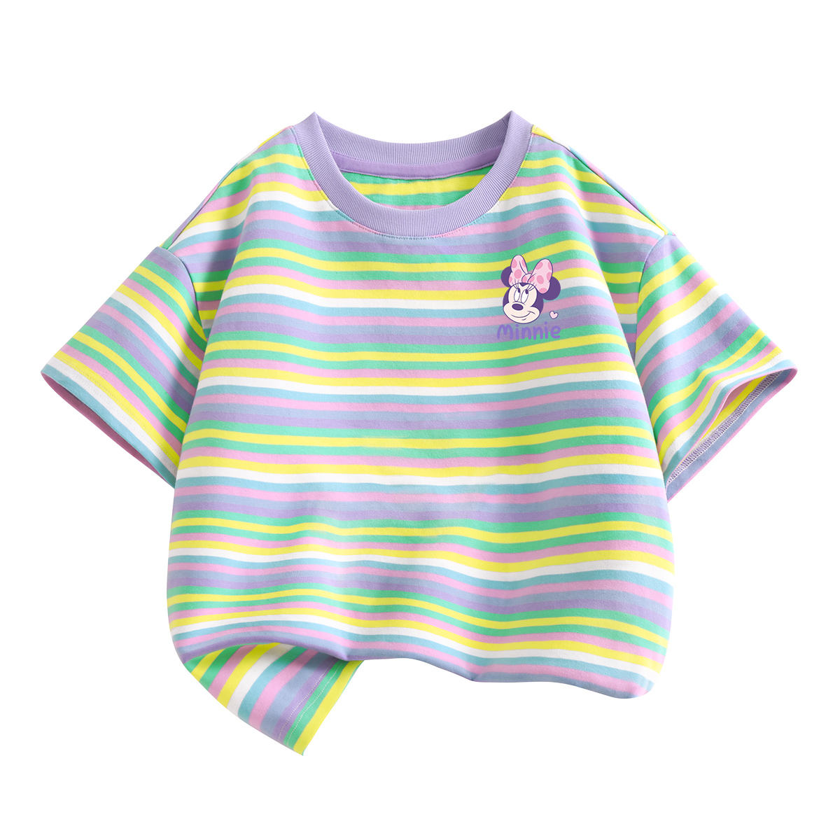 

Детская футболка для детей от 3 до 7 лет Disney, di qipini k taro фиолетовый