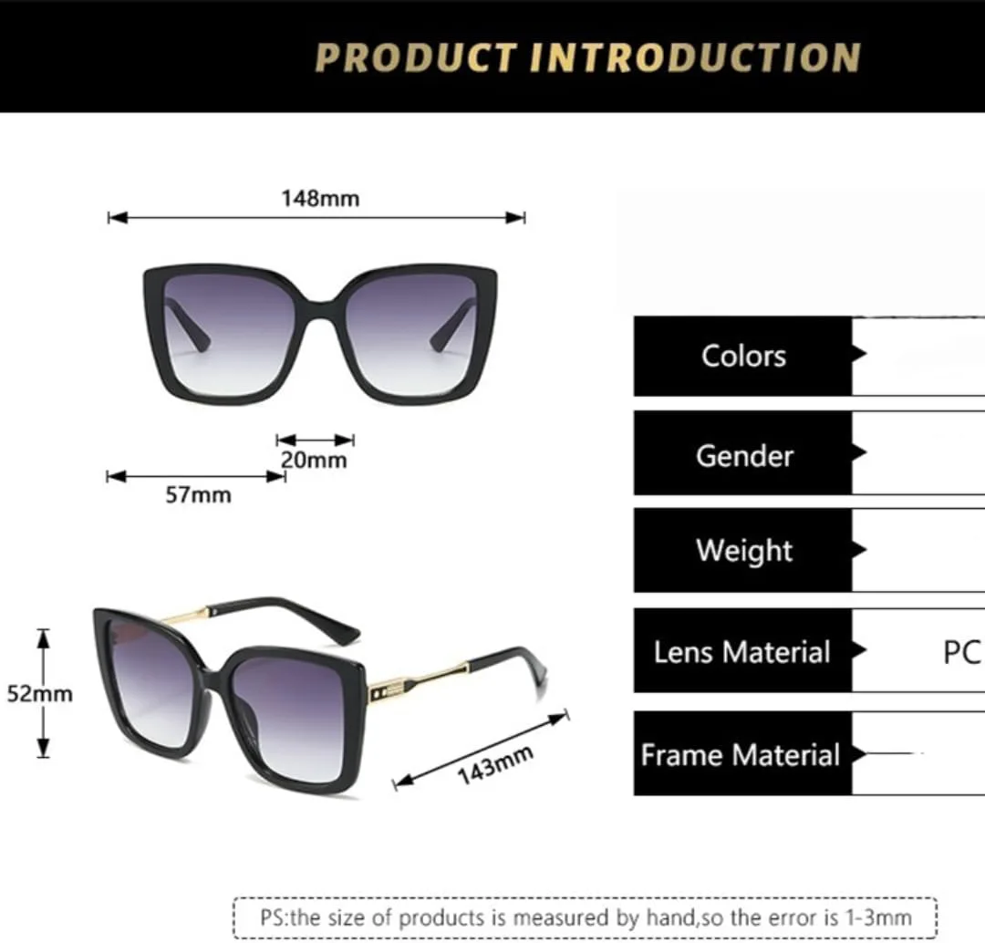 

Роскошные модные солнцезащитные очки большого размера для женщин, очки с градиентным переходом цвета для мужчин, солнцезащитные очки UV400 TKKTLLT, Dark Tea Pink