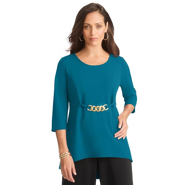

Туника с застежкой-пряжкой для женщин plus size Jessica London, Deep Teal