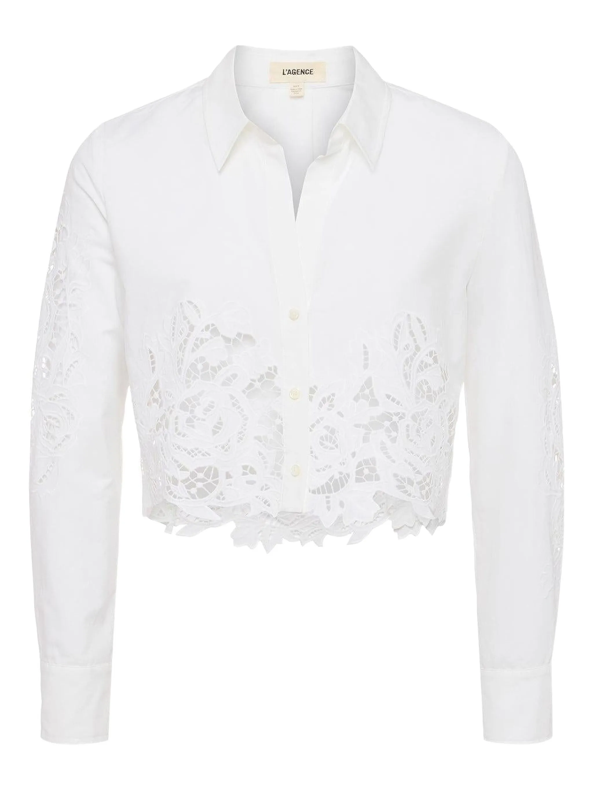 

Рубашка Seychelle с английской вышивкой L'Agence, белый