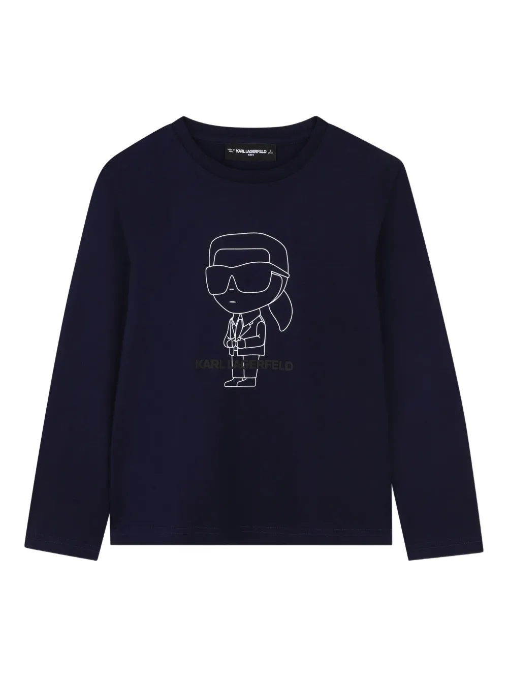

Футболка Ikonik Karl с длинными рукавами KARL LAGERFELD KIDS, синий