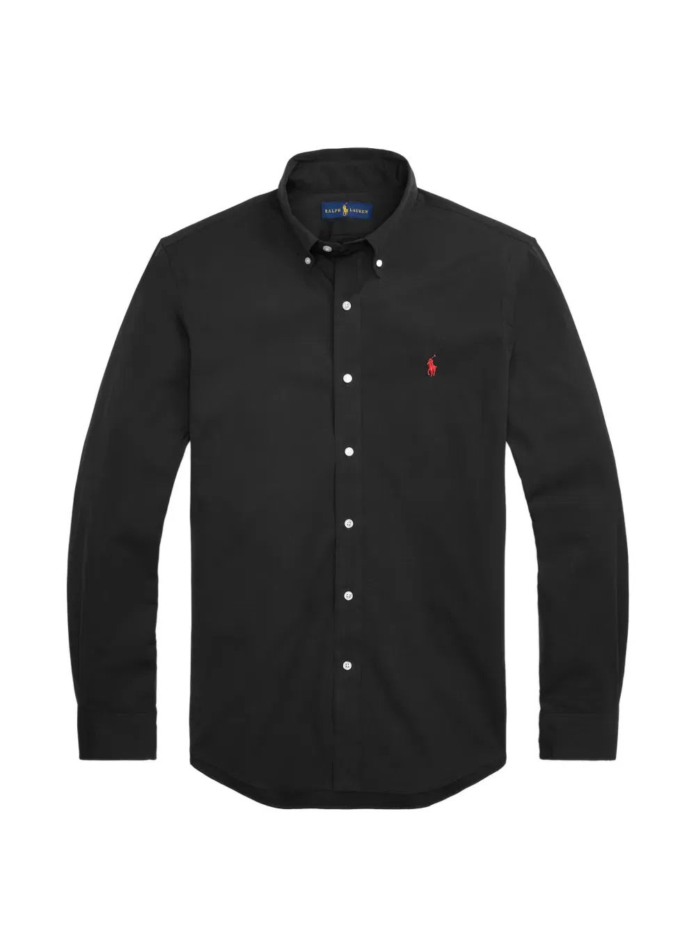 Рубашка поло с вышитым пони Polo Ralph Lauren, черный
