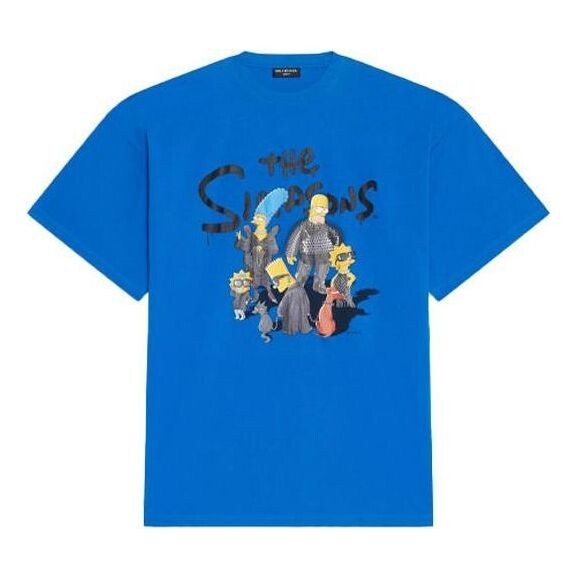 

Футболка x the simpsons oversized t-shirt 'blue' Balenciaga, индиго