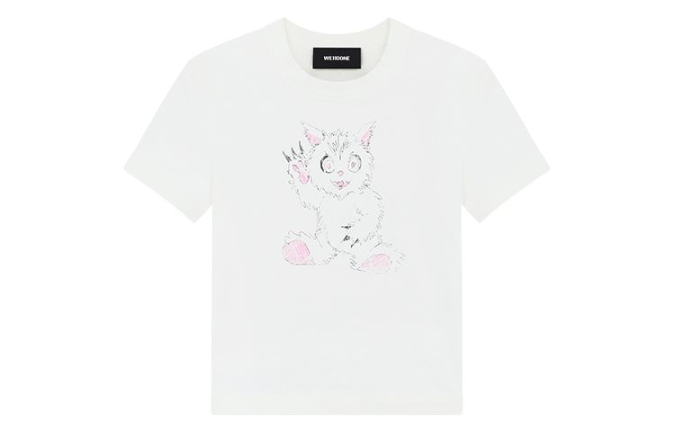 

Футболка с коротким рукавом Doodle Monster WE11DONE, белая