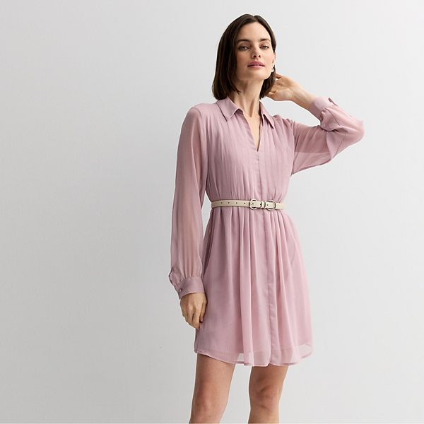 

Женское платье мини с защипами Nine West, Washed Grape