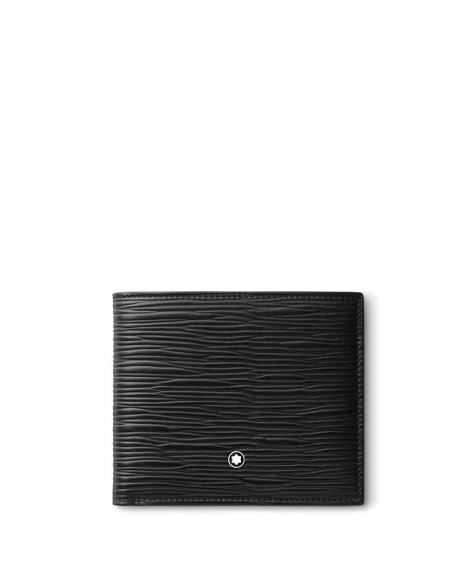 

Мужской черный кожаный кошелек Montblanc