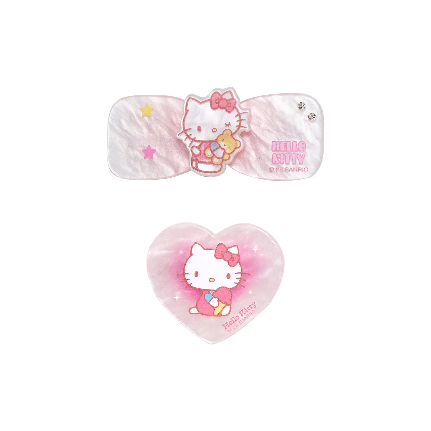 Заколки для волос Hello Kitty Sanrio акриловые