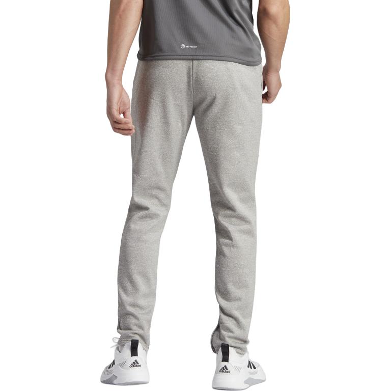 Adidas Aeroready Game and Go Small Logo тренировочные вязаные спортивные штаны мужские серый/белый — фото 4