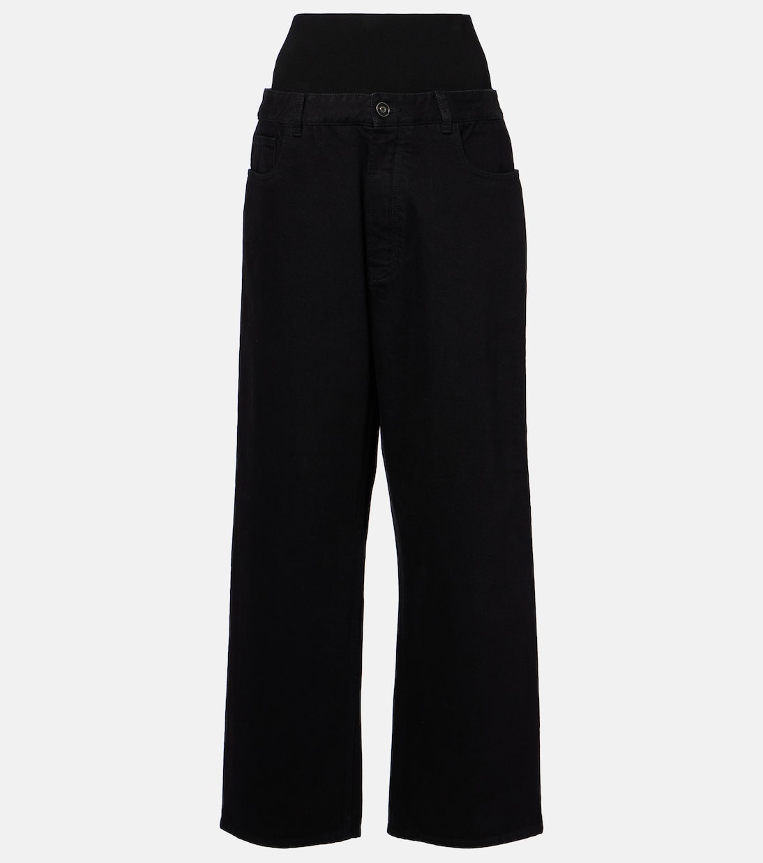 

Высокие прямые джинсы Alaïa, Noir Alaia