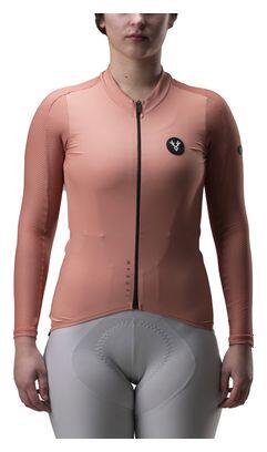 

Женская футболка LeBram Turini с длинными рукавами, терракотово-розовая