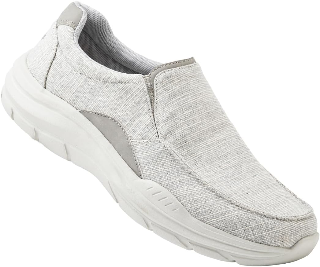 

Мужские слипоны Deklan с поддержкой свода стопы и широкой носочной частью для лечения подошвенного фасциита и снятия боли в стопах Canles, Concrete